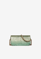 Valentino Small Locò Embroidered Ombre Shoulder Bag Green 3W2B0K53GVF MPM