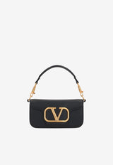 Valentino Small Locò Shoulder Bag in Calf Leather Black 3W2B0K53ZXL 0NO