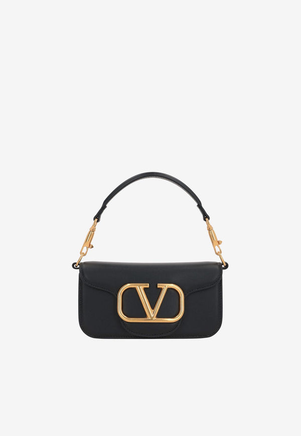 Valentino Small Locò Shoulder Bag in Calf Leather Black 3W2B0K53ZXL 0NO