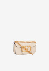 Valentino Small Locò Shoulder Bag in Calf Leather Ivory 3W2B0K53ZXL I16