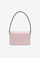 Valentino Rockstud23 Shoulder Bag in Smooth Leather Lilac 3W2B0M41AZS 6E0