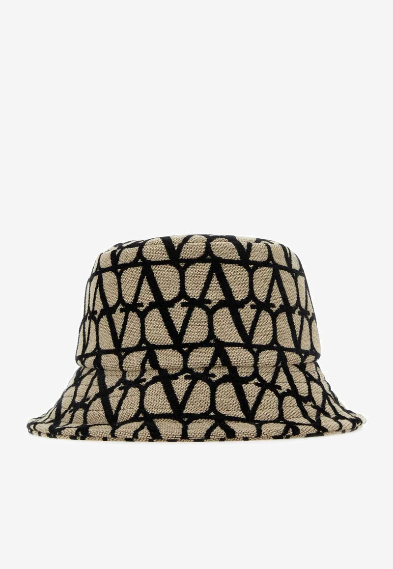 Valentino Iconographe Bucket Hat Beige 3W2HGA65IEK EX9