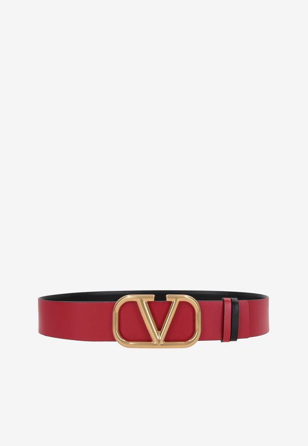 Valentino Signature VLogo Reversible Belt Black 3W2T0S11ZFR 0SM