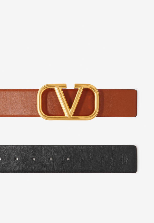 Valentino Signature VLogo Reversible Belt Brown 3W2T0S11ZFR 11J