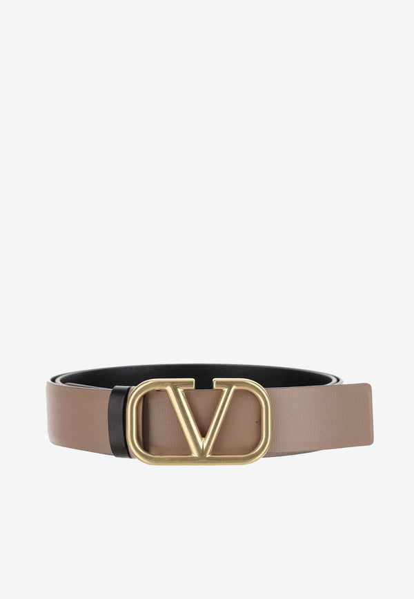 Valentino Signature VLogo Reversible Belt Beige 3W2T0T15ZFR LC8