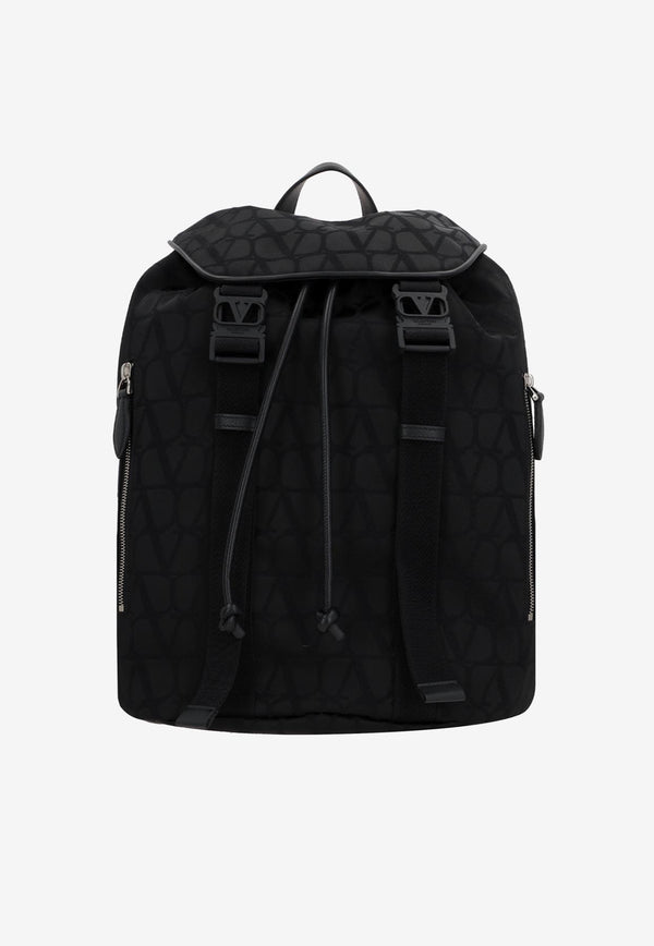 Valentino Iconographe Nylon Backpack 3Y2B0C29CSH 0NO Black