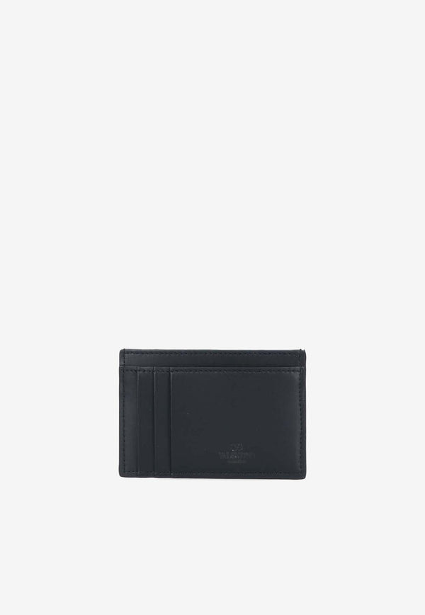 Valentino VLTN Print Leather Cardholder 3Y2P0S38LVN 0NI Black