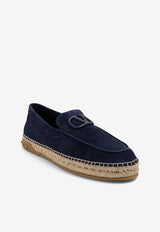 Valentino Leisure Flows Suede Espadrilles 3Y2S0H21HDU M30 Blue