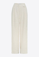 Anna Quan Nico Tweed Tailored Pants 406.PCLWHITE