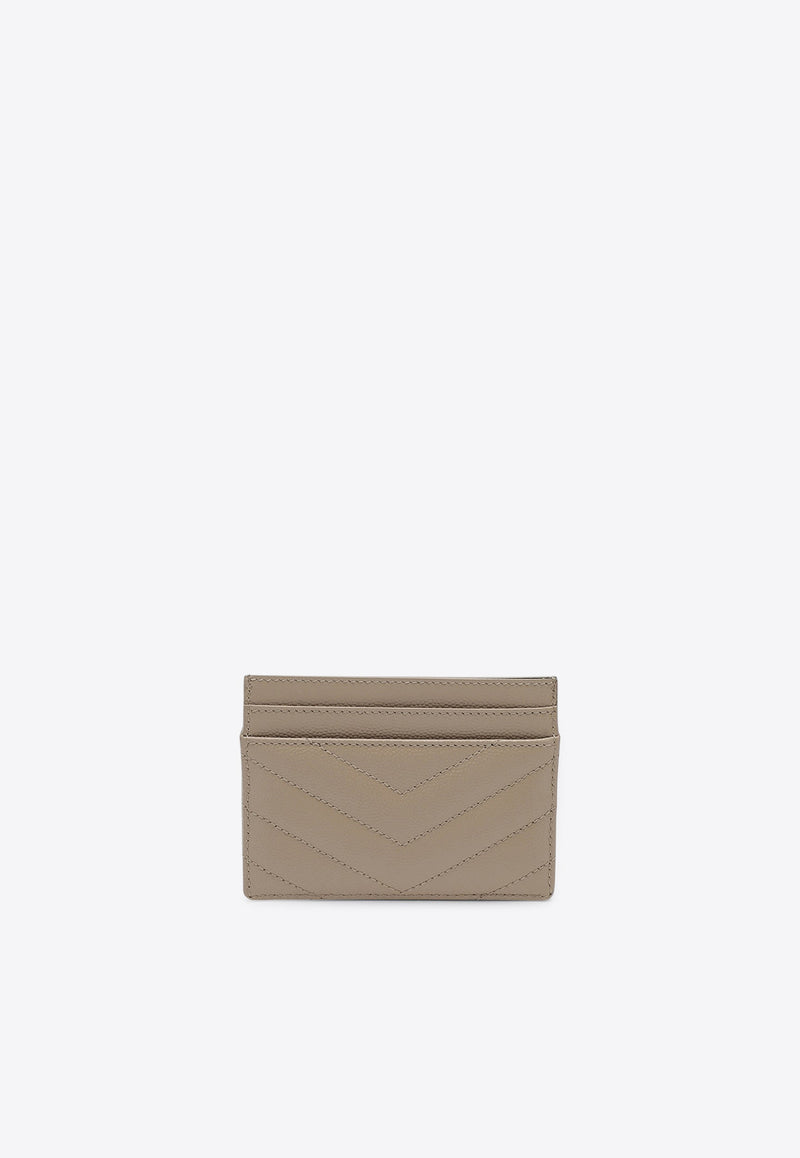 Saint Laurent Cassandre Matelassé Leather Cardholder Beige 423291BOW01/Q_YSL-2721