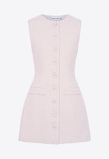 Anna Quan Sofia Tweed Tailored Mini Dress 42.57.BLUPINK