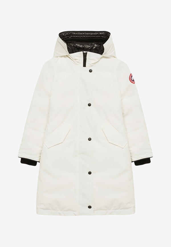 Canada Goose Kids Boys Brittania Parka Jacket White 4556YPL/N_CANAD-433