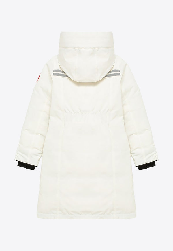 Canada Goose Kids Boys Brittania Parka Jacket White 4556YPL/N_CANAD-433