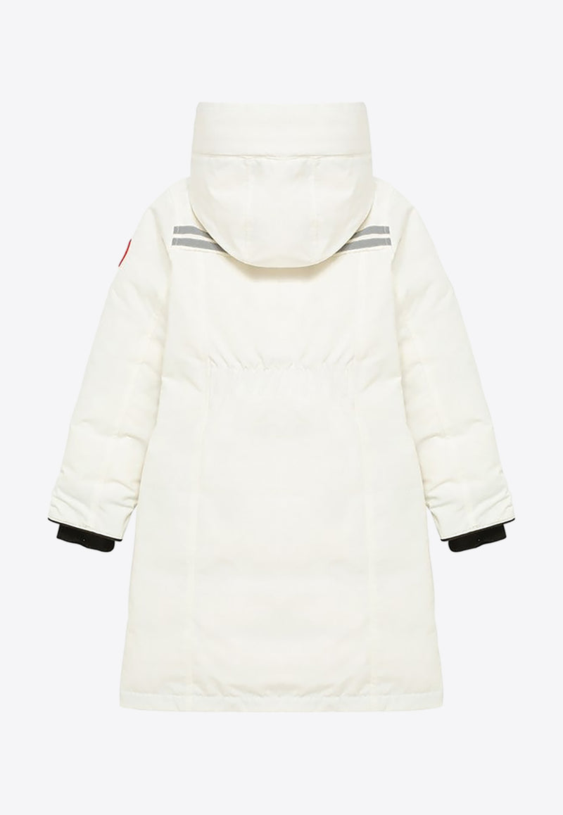 Canada Goose Kids Boys Brittania Parka Jacket White 4556YPL/N_CANAD-433