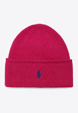 Polo Ralph Lauren Logo Embroidered Beanie Fuchsia 455954355003WO/P_POLOR-CP