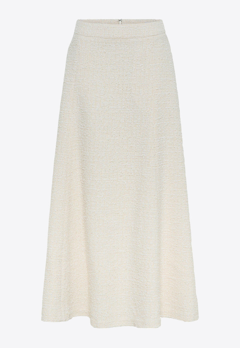 Anna Quan Clara Mid-Rise Midi Skirt 47.30.PCLWHITE