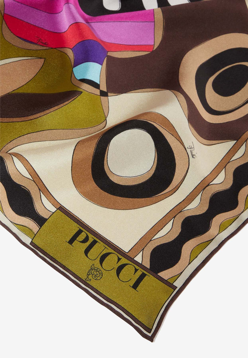 Pucci Large Bersaglio Print Silk Scarf 4HGB40 4HC09 1 Multicolor