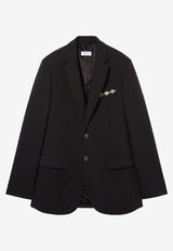 Pucci Single-Breasted Blazer 4HRB77 4H606 999 Black