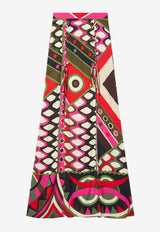 Pucci Vivara Print Maxi Skirt 4HRW06 4H727 020 Multicolor