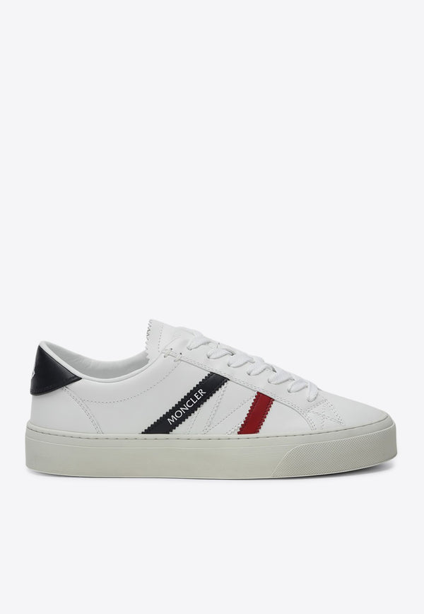 Moncler Monaco Leather Sneakers White 4M001-40M4496/P_MONCL-001