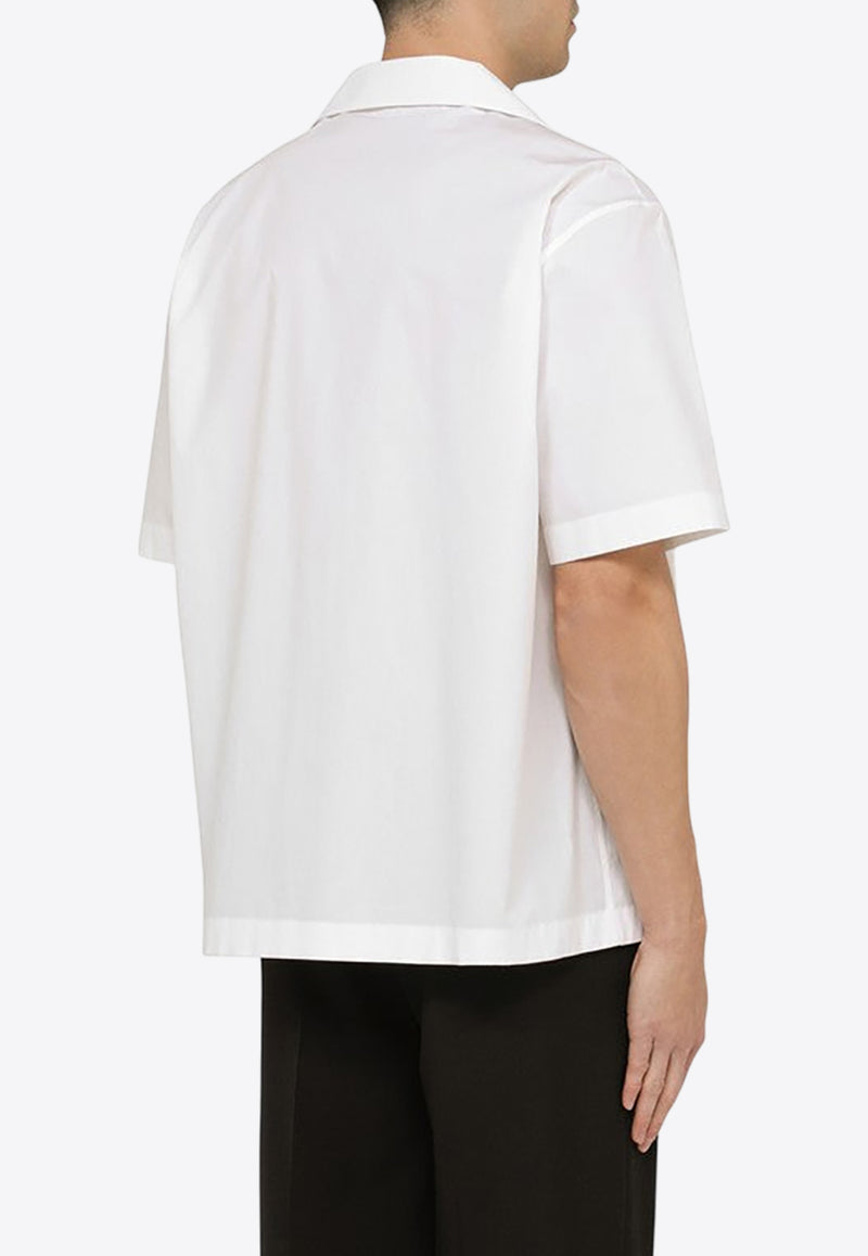 Valentino Short Sleeved Bowling Shirt 4V0AAV904WW/O_VALE-0BO White