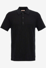 Valentino Toile Iconographe Polo T-shirts 4V3KP02G9W5 MXM Black