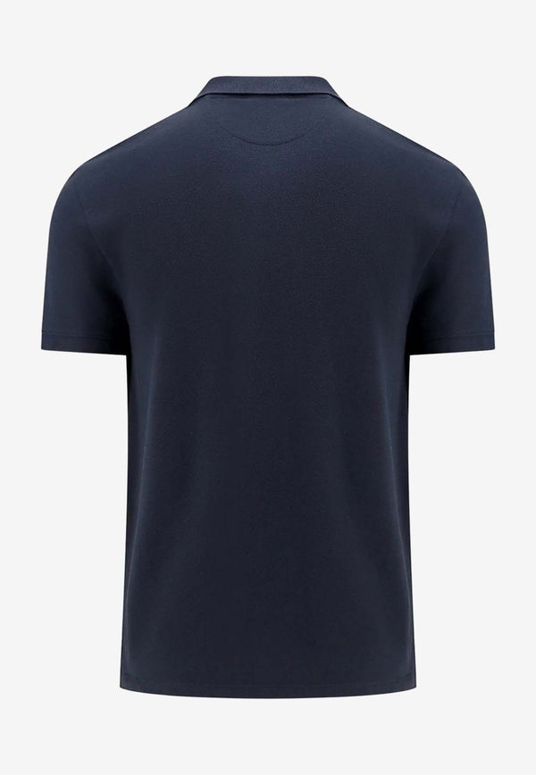 Valentino Rockstud Short-Sleeved Polo T-shirt 4V3MH03C9WK 598 Navy