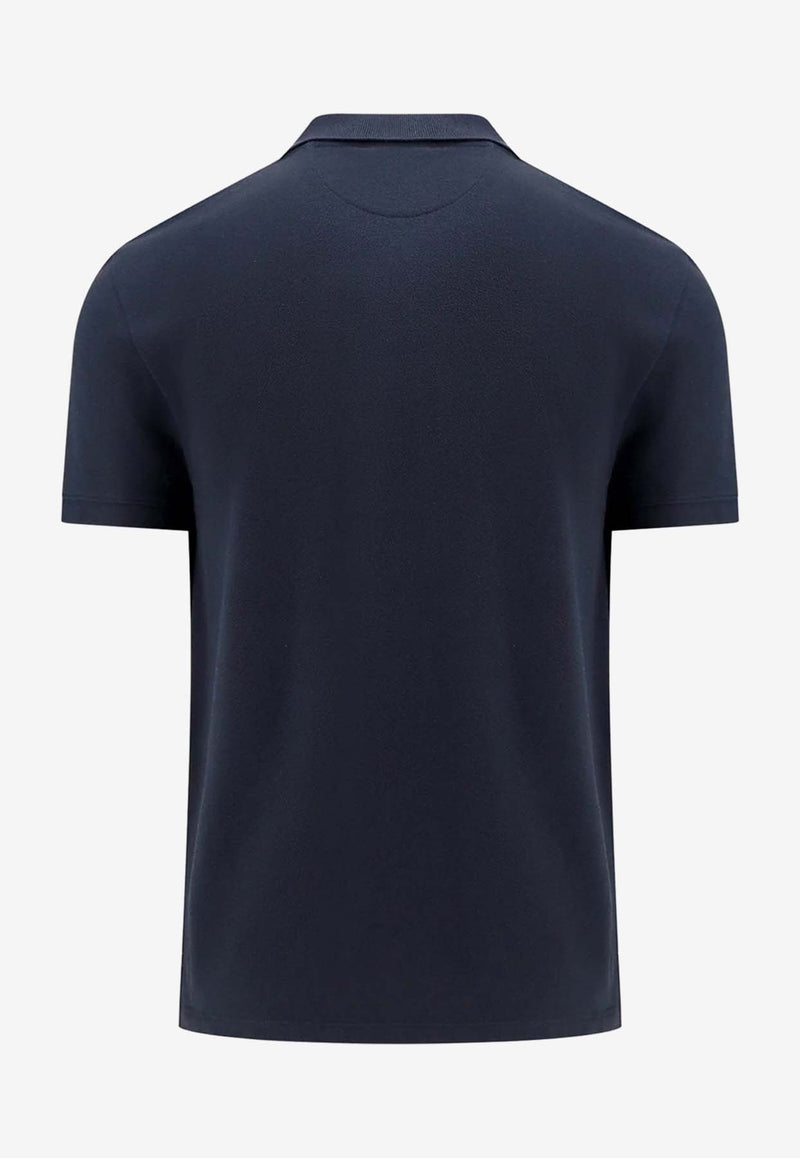 Valentino Rockstud Short-Sleeved Polo T-shirt 4V3MH03C9WK 598 Navy