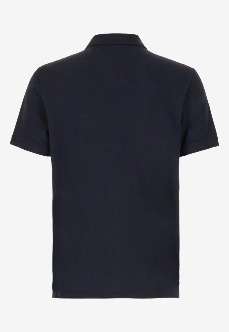 Valentino Short-Sleeved Polo T-shirt 4V3MH03C9WP 598 Navy