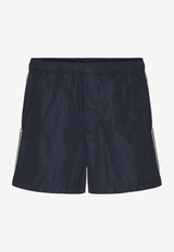 Valentino Stud Nylon Swim Shorts 4V3UH038713 598 Navy