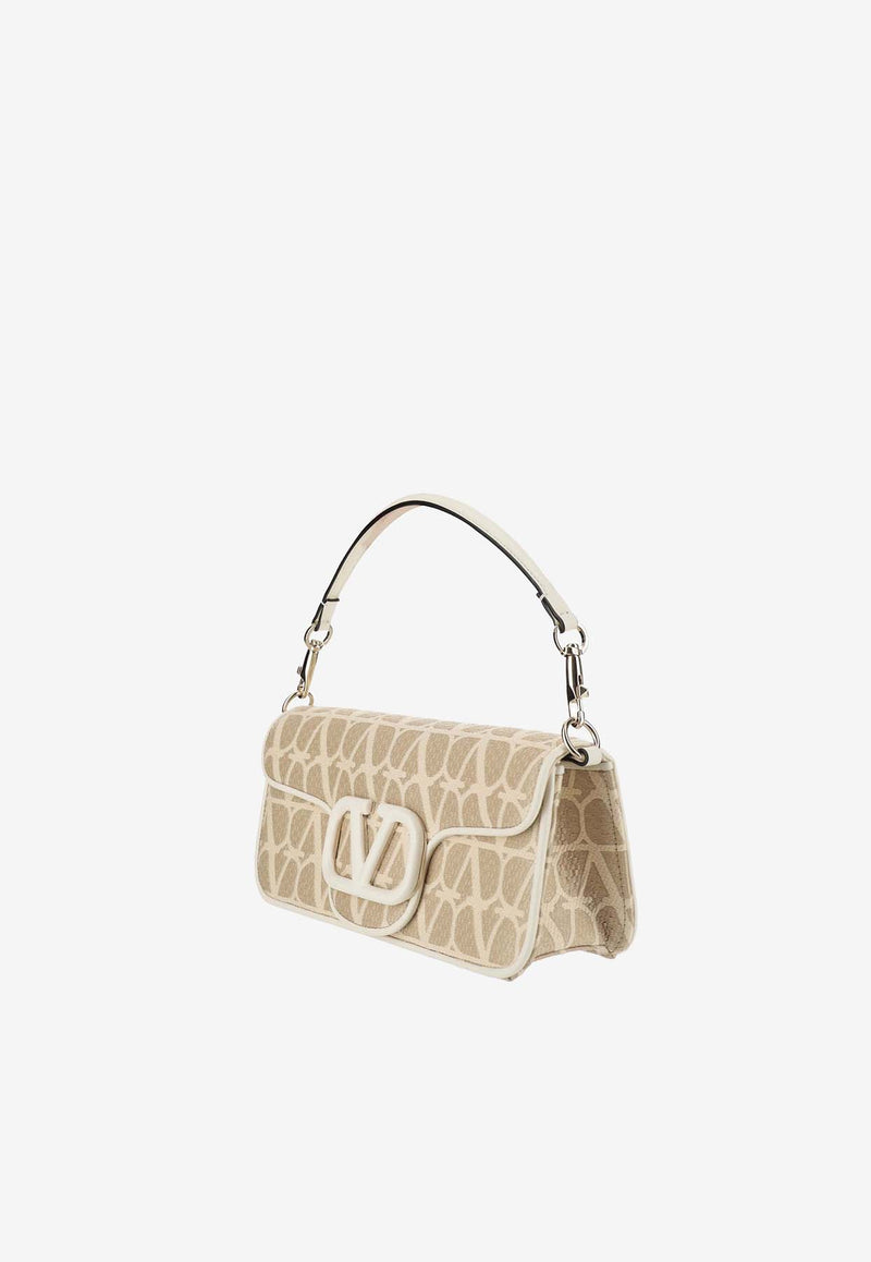 Valentino Locò Toile Iconographe Shoulder Bag Beige 4W2B0L96IVW YT3