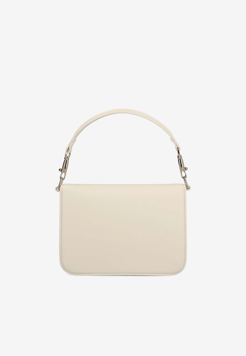 Valentino Locò Leather Shoulder Bag 4W2B0M98IYS 098 Ivory