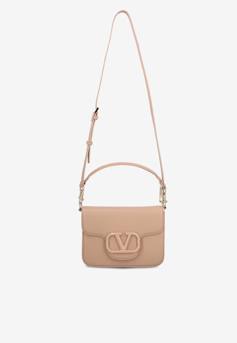 Valentino Locò Leather Shoulder Bag 4W2B0M98IYS GF9 Blush