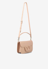 Valentino Locò Leather Shoulder Bag 4W2B0M98IYS GF9 Blush