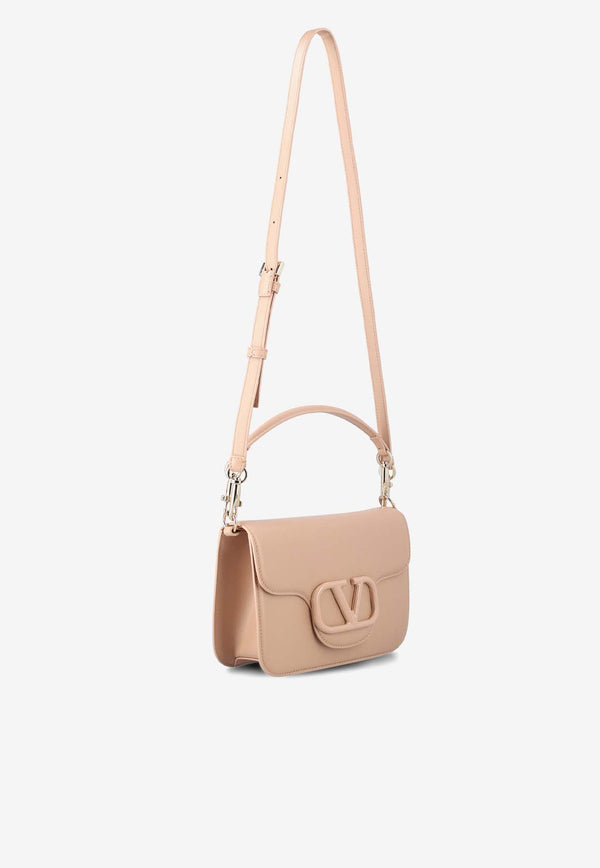 Valentino Locò Leather Shoulder Bag 4W2B0M98IYS GF9 Blush