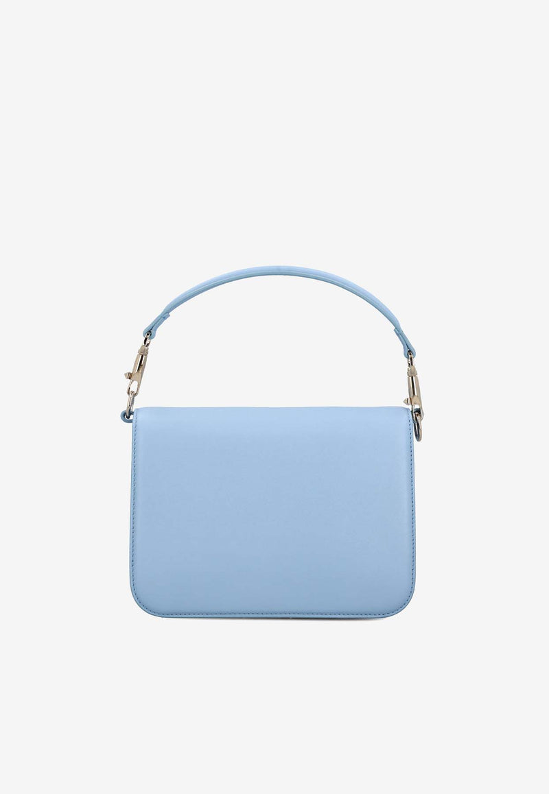 Valentino Locò Calf Leather Shoulder Bag Blue 4W2B0M98IYS ZQW