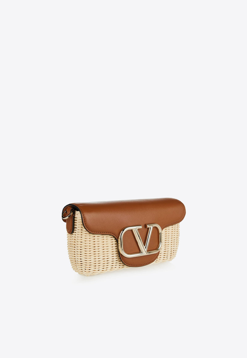 Valentino Locò Raffia Shoulder Bag 4W2B0N00JCF 43S