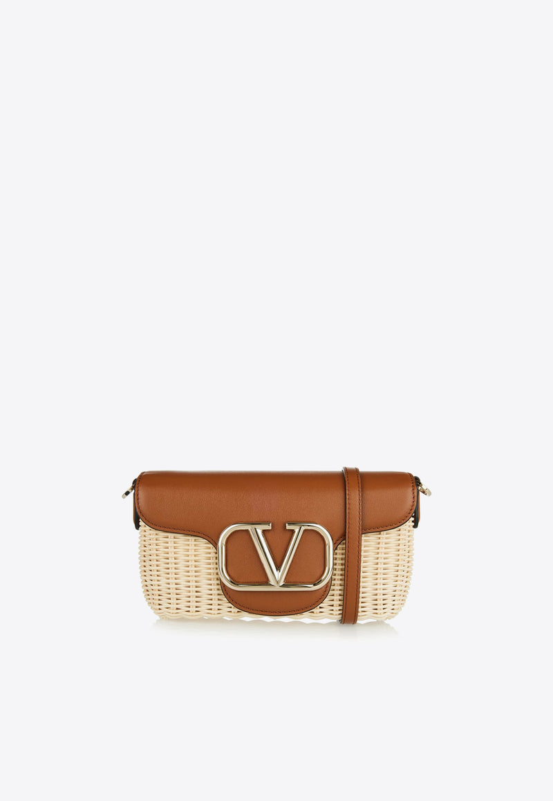 Valentino Locò Raffia Shoulder Bag 4W2B0N00JCF 43S