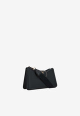 Valentino VLogo Grained Leather Shoulder Bag Black 4W2B0N11LFN 0NO