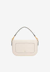 Valentino Alltime Grained Leather Shoulder Bag White 4W2B0N20IMZ 098