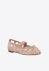 Valentino VLogo Tulle Ballerina Flats 4W2S0HE8LGW GF9