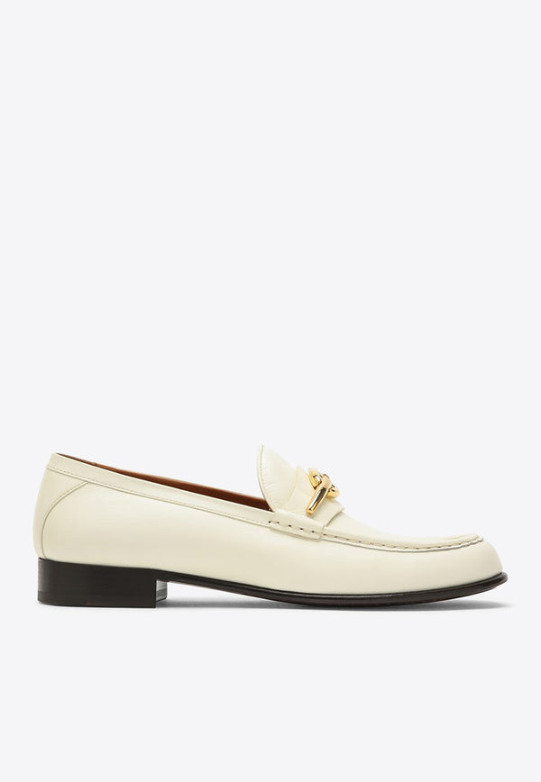 Valentino VLogo Signature Calfskin Loafers Ivory 4W2S0IK0MIM/O_VALE-098