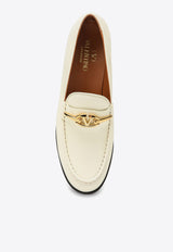 Valentino VLogo Signature Calfskin Loafers Ivory 4W2S0IK0MIM/O_VALE-098