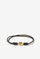 Valentino Single Stud Bracelet 4Y2J0R50CPV 0NO Black