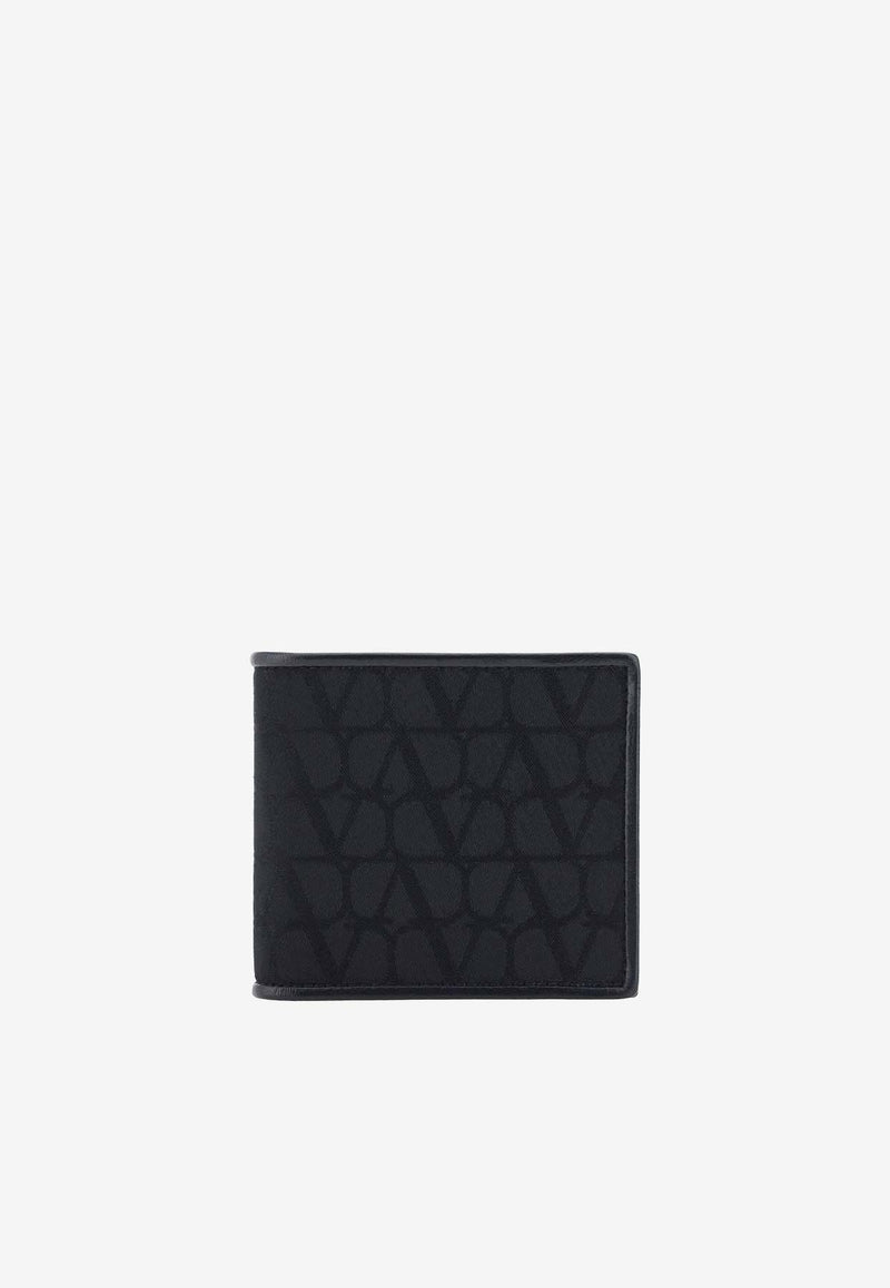 Valentino Toile Iconographe Bi-Fold Wallet 4Y2P0654PQE 0NO Black