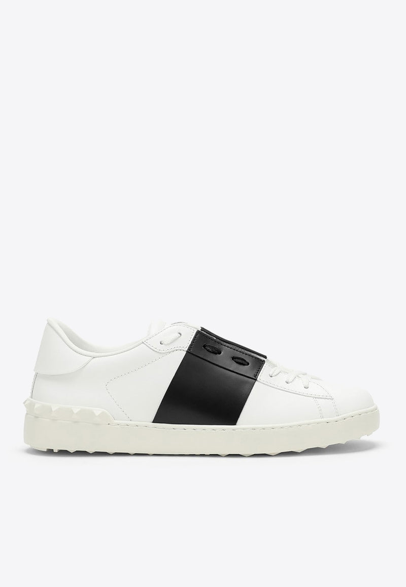 Valentino Open Leather Low-Top Sneakers White 4Y2S0830BLU/O_VALE-A01