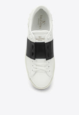 Valentino Open Leather Low-Top Sneakers White 4Y2S0830BLU/O_VALE-A01