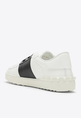 Valentino Open Leather Low-Top Sneakers White 4Y2S0830BLU/O_VALE-A01