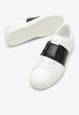 Valentino Open Leather Low-Top Sneakers White 4Y2S0830BLU/O_VALE-A01