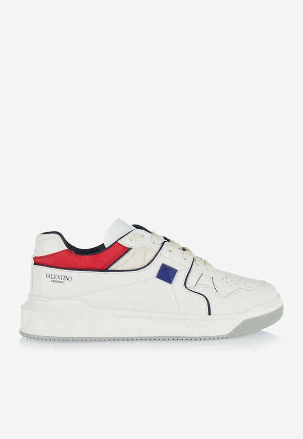 Valentino One Stud Low-Top Sneakers 4Y2S0E71PLM YCF White